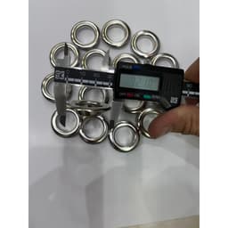 Khoen mắt cáo, khoen ore 20mm. Bằng thau không gỉ loại dày, màu Bạc 5