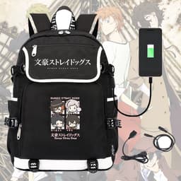 Balo in hình BUNGOU STRAY DOGS Văn Hào Lưu Lạc anime chibi cặp sách đi học 3