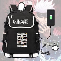 Balo nắp ngang in hình JUJUTSU KAISEN GOJO ver CỬA SỔ anime chibi cặp sách nam nữ đi học đựng sách vở 1