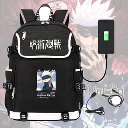 Balo nắp ngang in hình JUJUTSU KAISEN GOJO ver CỬA SỔ anime chibi cặp sách nam nữ đi học đựng sách vở 2