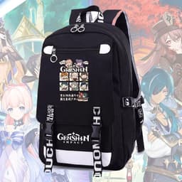 Balo nam nữ in hình GENSHIN IMPACT ver CỬA SỔ 2 game anime chibi cặp sách đi học tiện lợi thời trang 1