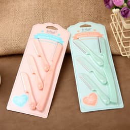 [Ngẫu nhiên] Set dao cạo chân mày kèm 3 lưỡi dao thay thế  Beiting Na B2010 - Hity Beauty 4