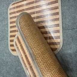 Tấm lót ghế trúc 2 mặt dùng cho ghế giám đốc, ghế văn phòng dùng cho mùa hè 5