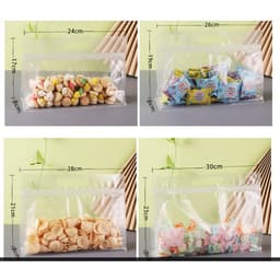 {1kg} Túi zip trong 8 cạnh đựng bánh kẹo, đựng hũ yến quai sách nằm ngang 2