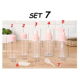 Bộ chiết mỹ phẩm  BEIYIN 7 món, 9 món có túi dựng tiện, đa năng đi du lịch, công tác - Hity Beauty 4
