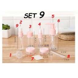 Bộ chiết mỹ phẩm  BEIYIN 7 món, 9 món có túi dựng tiện, đa năng đi du lịch, công tác - Hity Beauty 5
