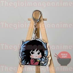 (mua 1 tặng 1) Móc khóa KIMETSU NO YAIBA ver VUÔNG Thanh Gươm Diệt Quỷ anime chibi quà tặng dễ thương Mica trong acrylic 6