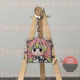 (mua 1 tặng 1) Móc khóa KIMETSU NO YAIBA ver VUÔNG Thanh Gươm Diệt Quỷ anime chibi quà tặng dễ thương Mica trong acrylic 7