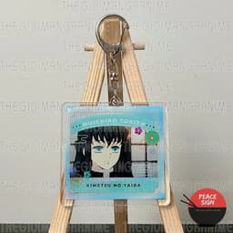 (mua 1 tặng 1) ( KHUNG PHIM ) Móc khóa mica KIMETSU NO YAIBA hình in 2 mặt 6