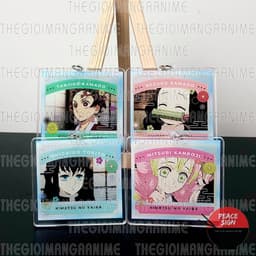(mua 1 tặng 1) ( KHUNG PHIM ) Móc khóa mica KIMETSU NO YAIBA hình in 2 mặt 1