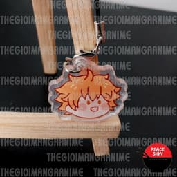 (mua 1 tặng 1) Móc dây treo điện thoại HAIKYUU! ver FACE CHIBI hình in 2 mặt 8
