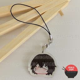 (mua 1 tặng 1) Móc dây treo điện thoại Bungou Stray Dogs ver FACE CHIBI chibi mica móc khóa anime Văn Hào Lưu Lạc 8