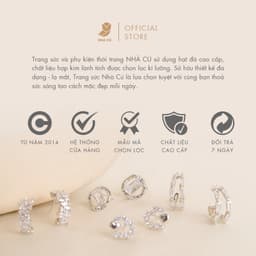 Vòng Tay Phụ Kiện NHÀ CÚ Dải Đá Màu Bạc, Màu Vàng Dây Rút Freesize Sang Trọng Nữ Tính 3367 5