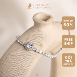Vòng Tay Phụ Kiện NHÀ CÚ Dải Đá Màu Bạc, Màu Vàng Dây Rút Freesize Sang Trọng Nữ Tính 3367 1