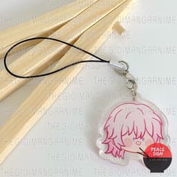 (mua 1 tặng 1) Móc dây treo điện thoại HONKAI IMPACT STAR RAIL ver FACE CHIBI hình in 2 mặt 7