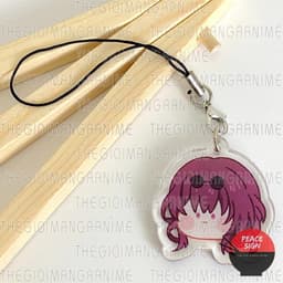 (mua 1 tặng 1) Móc dây treo điện thoại HONKAI IMPACT STAR RAIL ver FACE CHIBI hình in 2 mặt 8