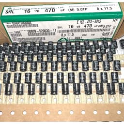 [ 25 con ]  TỤ HOÁ 16V 470UF 16V , 16V470UF , 470UF16V ( size 8x11.8mm , 10x12.5mm ) HÃNG SAMYOUNG 2