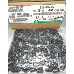 [ 25 con ]  TỤ HOÁ 16V 470UF 16V , 16V470UF , 470UF16V ( size 8x11.8mm , 10x12.5mm ) HÃNG SAMYOUNG 3
