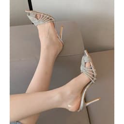Giày cao gót 𝙔𝙐𝙇𝙄𝙉𝘼 8p quai soàn bạc xoắn hót nhất 2026 Mv04 6