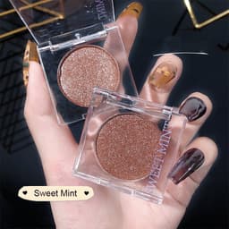 Hộp nhũ mắt bắt sáng SWEET MINT kim tuyến Bling trang điểm cao cấp - HIty Beauty 6