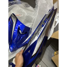  Áo nhựa xe Exciter 135 2011 đến 2014 trắng xanh co tem 5