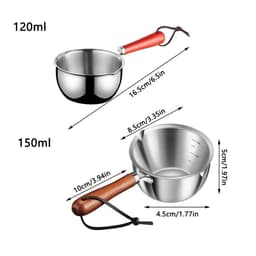 Nồi Nấu Chảy Sữa Nấu Mì Bằng Inox Chống Dính Cỡ Nhỏ Chuyên Dùng 7