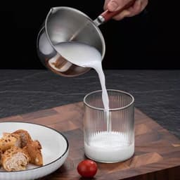 Nồi Nấu Chảy Sữa Nấu Mì Bằng Inox Chống Dính Cỡ Nhỏ Chuyên Dùng 9