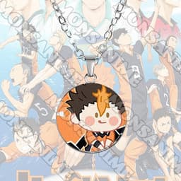 Vòng cổ in hình nhân vật HAIKYUU ver MẶT NGƠ anime chibi xinh xắn phụ kiện trang sức 6