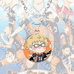 Vòng cổ in hình nhân vật HAIKYUU ver MẶT NGƠ anime chibi xinh xắn phụ kiện trang sức 3