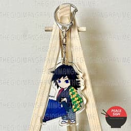 (Mua 1 tặng 1)Móc khóa KIMETSU NO YAIBA ver CẦM Ô keyring mica acrylic in hình anime chibi dễ thương Thanh Gươm Diệt Quỷ 5