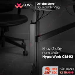 Khay đi dây nam châm HyperWork CM-02 (Hàng chính hãng) - Khay đi dây điện giúp bàn làm việc gọn gàng hơn 1