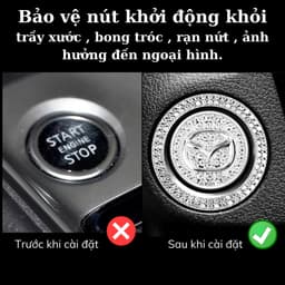Đính đá Nút Start/Stop cho các hãng xe ô tô - Đính đá Sang trọng ô tô -Trang trí nút khởi động 3