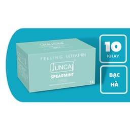 Bao cao su Juncai siêu mỏng 001 size nhỏ 49mm hương bạc hà, bcs nhiều gel bôi trơn Hộp 10c OiO VN 3