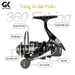 Máy Câu Cá Máy Đứng Duekio AC Full Kim Loại Máy Câu Lure Chất Lượng 3