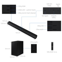 Loa thanh Samsung HW-B650 - Công suất 430W - Hàng mới Full Box 100% - Có kích hoạt bảo hành điện tử - Bảo hành tại nhà 3