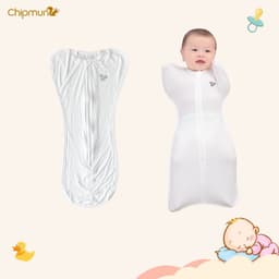 Nhộng chũn ngủ cho bé sơ sinh thun lạnh co giãn 4 chiều mềm mịn mát giúp bé ngủ ngon giấc 9
