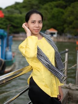 Bộ áo bà ba gấm Tím/vàng cúc/xanh lá/ Đỏ tươi- Có bộ bà ba Bigsize- may sỉ bà ba toàn quốc - May bộ bà ba theo yêu cầu 3