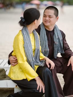 Bộ áo bà ba gấm Tím/vàng cúc/xanh lá/ Đỏ tươi- Có bộ bà ba Bigsize- may sỉ bà ba toàn quốc - May bộ bà ba theo yêu cầu 4