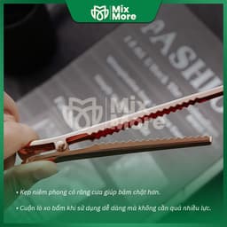 Muỗng/thìa định lượng inox không gỉ 5-7g kết hợp kẹp miệng túi nhiều màu từ Mixmore 4
