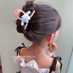 Kẹp Tóc Nửa Đầu Họa Tiết Dâu Tây / Gấu Hoạt Hình Phong Cách Hàn Quốc Thời Trang Mùa Hè Cho Nữ GIA DỤNG VĨNH NGÂN 2