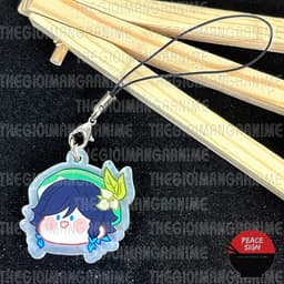 (mua 1 tặng 1) Dây treo điện thoại game GENSHIN IMPACT ver FACE CHIBI hình in 2 mặt 7