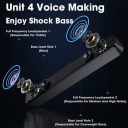 Loa vi tính Bluetooth có dây usb mini soundbar max volume không rè 6