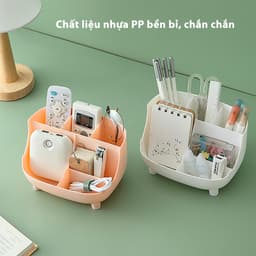 Khay Đựng Bút Để Bàn JYoohome Lưu Trữ Văn Phòng Phẩm Hộp Để Đồ Dụng Cụ Học Tập Chia Ngăn Tiện Lợi 5