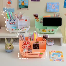 Khay Đựng Bút Để Bàn JYoohome Lưu Trữ Văn Phòng Phẩm Hộp Để Đồ Dụng Cụ Học Tập Chia Ngăn Tiện Lợi 2