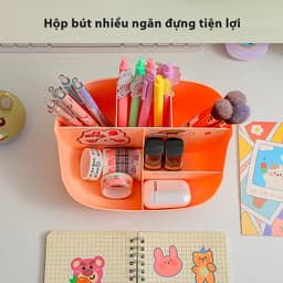 Khay Đựng Bút Để Bàn JYoohome Lưu Trữ Văn Phòng Phẩm Hộp Để Đồ Dụng Cụ Học Tập Chia Ngăn Tiện Lợi 3