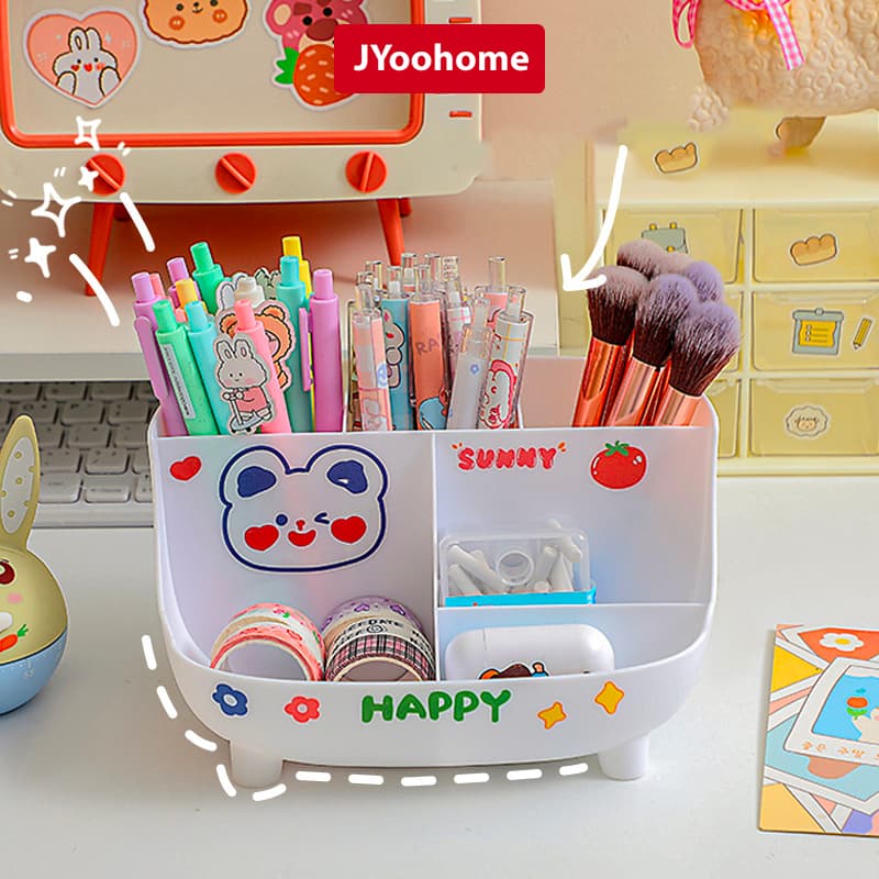 Khay Đựng Bút Để Bàn JYoohome Lưu Trữ Văn Phòng Phẩm Hộp Để Đồ Dụng Cụ Học Tập Chia Ngăn Tiện Lợi