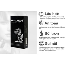 Bao cao su gân gai Rocmen cá ngựa kéo dài thời gian, bcs chống xuất tinh sớm OiO VN 2