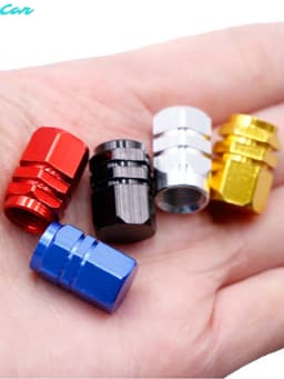 Bộ Nắp Van Hợp Kim Nhôm Cao Cấp Dành Cho Ô tô, Xe Máy, Xe Đạp Nhiều Màu Sắc 2