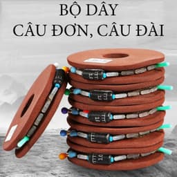 Trục câu cá thẻo buộc sẵn tàng hình dây câu cá dùng cho câu đơn câu đài màu nâu giá rẻ 2