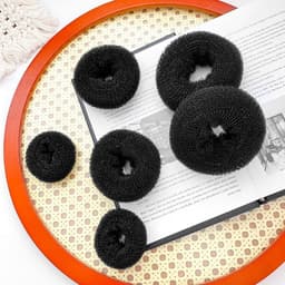 Búi Tóc Độn Phồng Tròn Củ Tỏi, Mút Độn Búi Tóc Donut Tạo Kiểu Phồng Tóc Cho Bé Gái 6